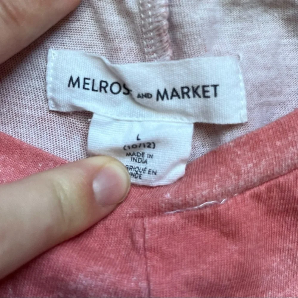 4/$25 Melrose and Market Pink Short Sleeve Sun Dress Girls Size Large 10/12